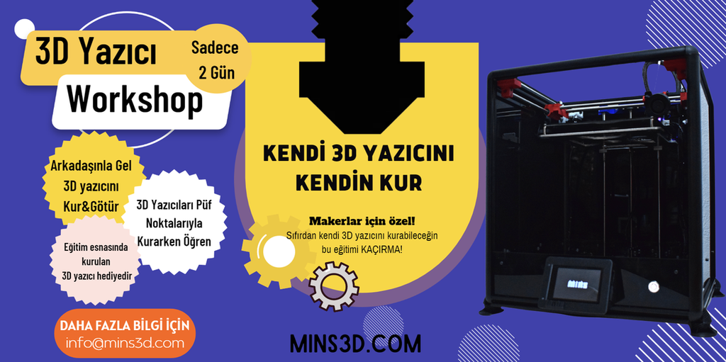 MINS 3D YAZICI Eğitimi